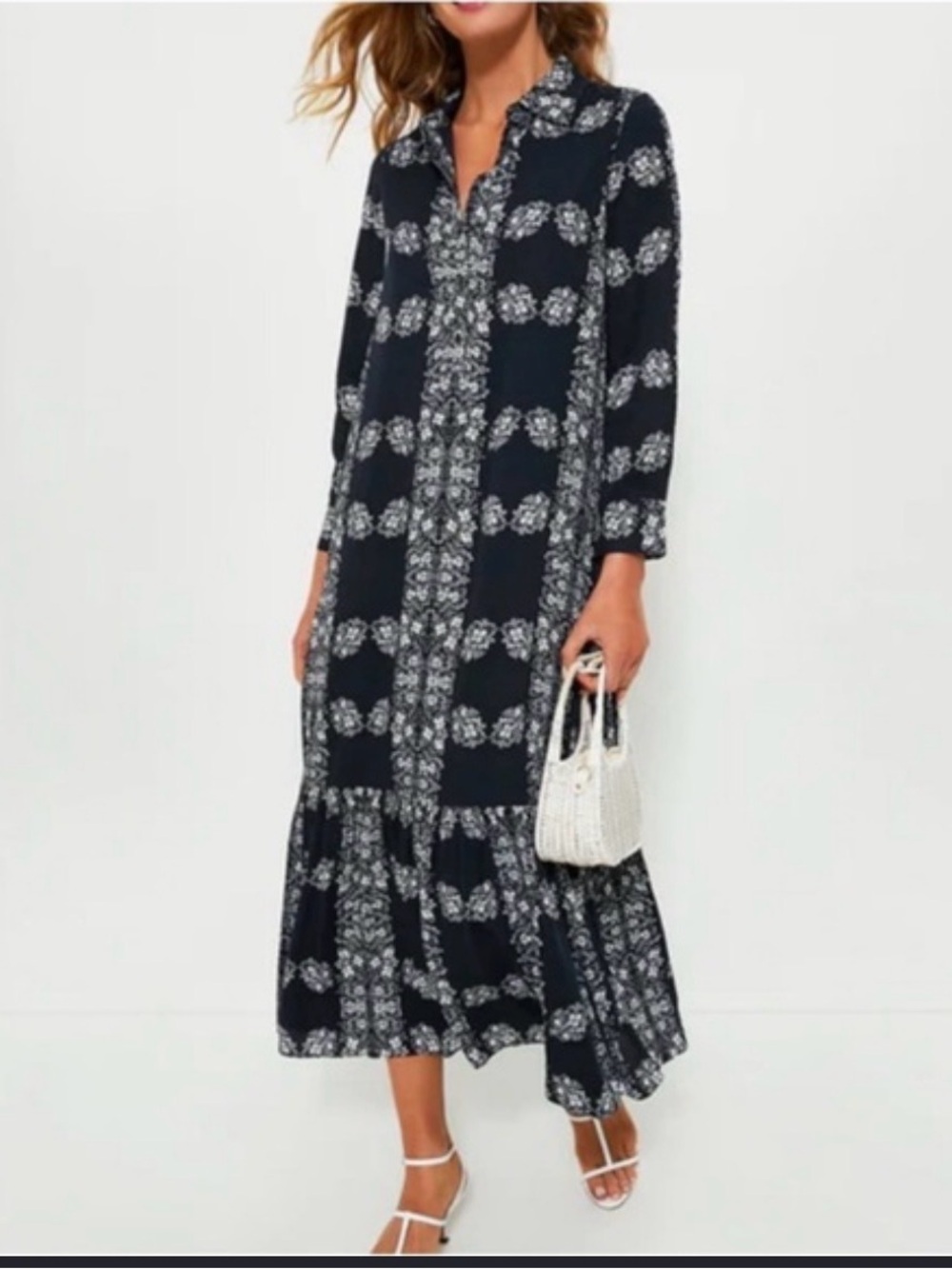 Hyacinth House Miller Floral Collared Maxi Dress